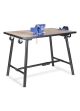 Tuffbench - Foldaway Work Platform With Handle, Wheels, Chain Vice & Engineers Vice